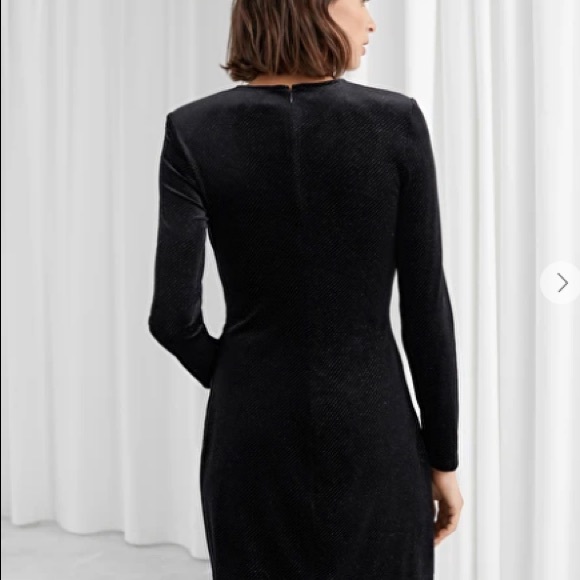 Glitter Velour Mini Dress 